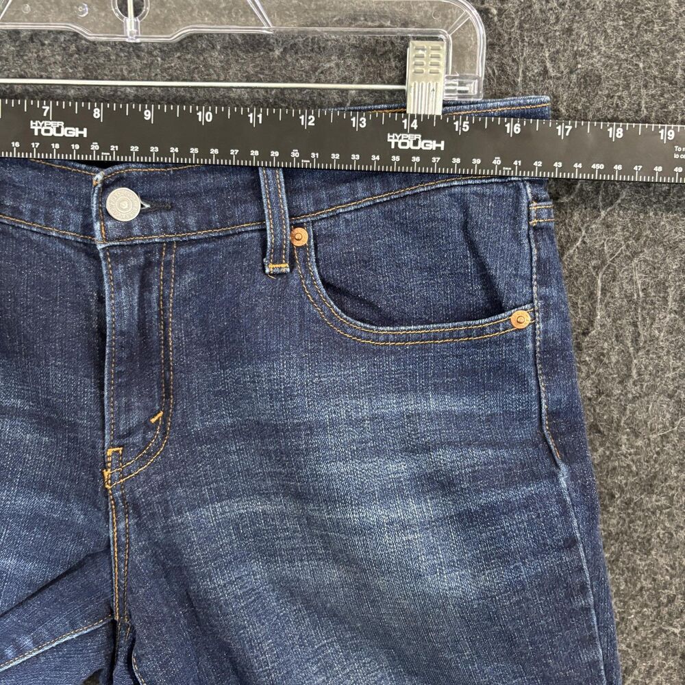 Levis 414 Relaxed Straight Jeans Women's 29x28 Blue Dark Wash Mid Rise Denim - Picture 8 of 10